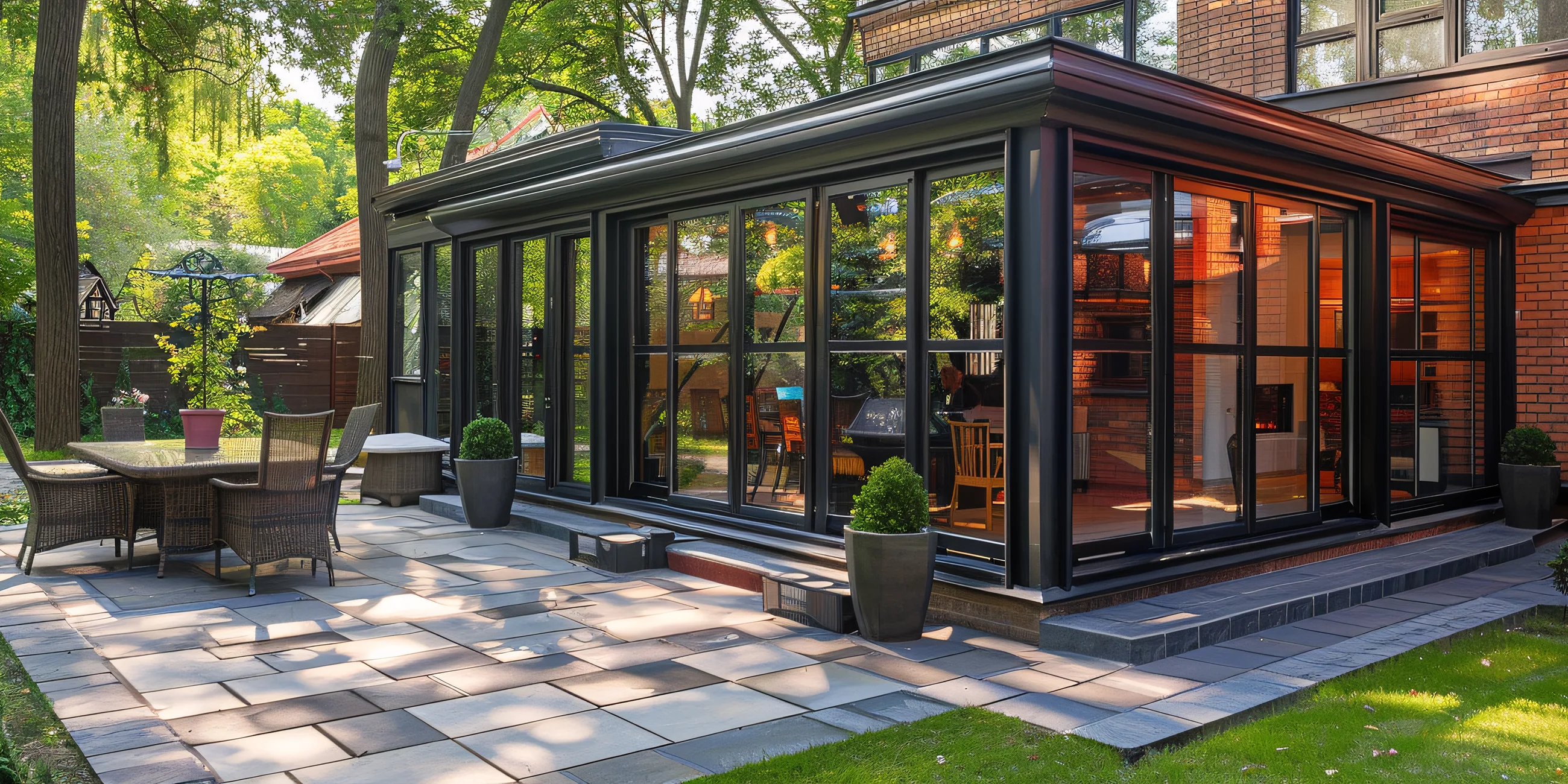Elegant patio area inspired by home additions ideas in Northern Virginia
